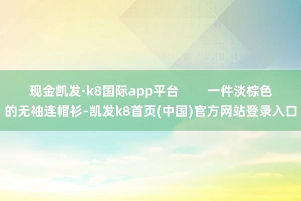 现金凯发·k8国际app平台        一件淡棕色的无袖连帽衫-凯发k8首页(中国)官方网站登录入口