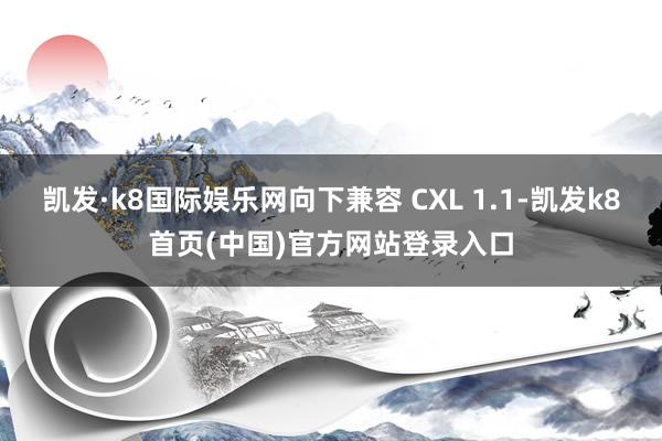 凯发·k8国际娱乐网向下兼容 CXL 1.1-凯发k8首页(中国)官方网站登录入口