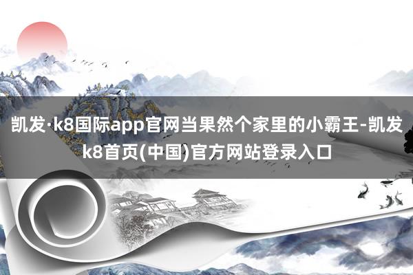 凯发·k8国际app官网当果然个家里的小霸王-凯发k8首页(中国)官方网站登录入口